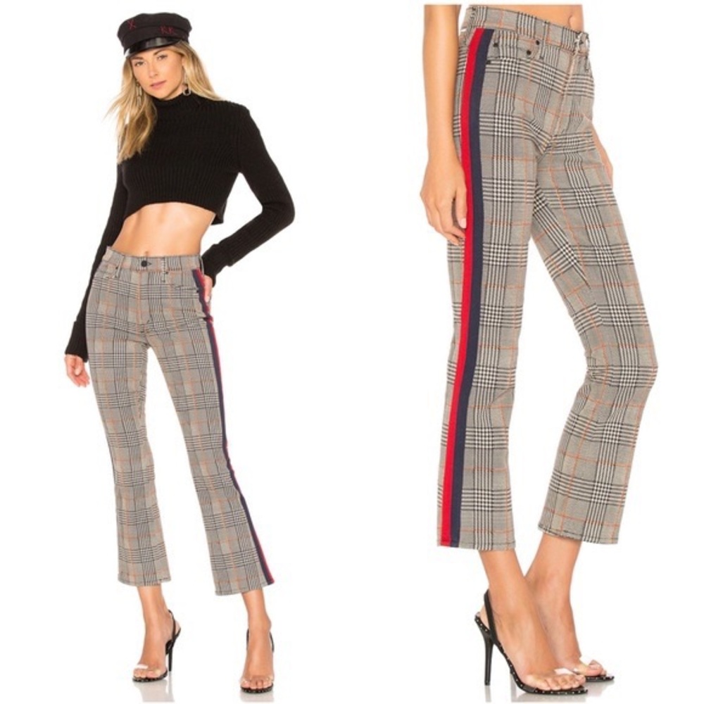MOTHER DENIM The Insider Plaid Ankle Pants